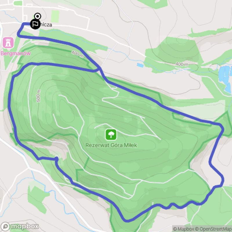 Ścieżka wzdłuż rzeki w Wojcieszowie o długości 7,1 km i poziomie trudności średniej. - Wojcieszów