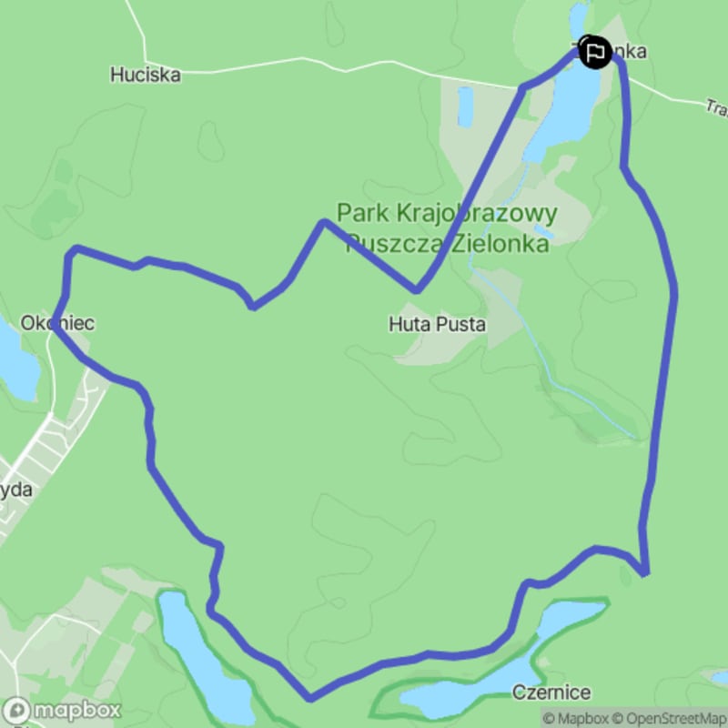 Spacer po Zielonce o dystansie 10,5 km i poziomie trudności średniej - Zielonka