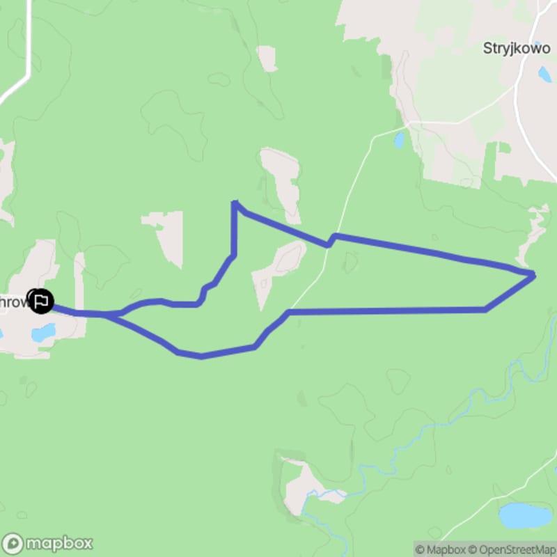 Ścieżka w Wichrowie o długości 8,5 km z poziomymi różnicami terenu o trudności średniej. - Wichrowo