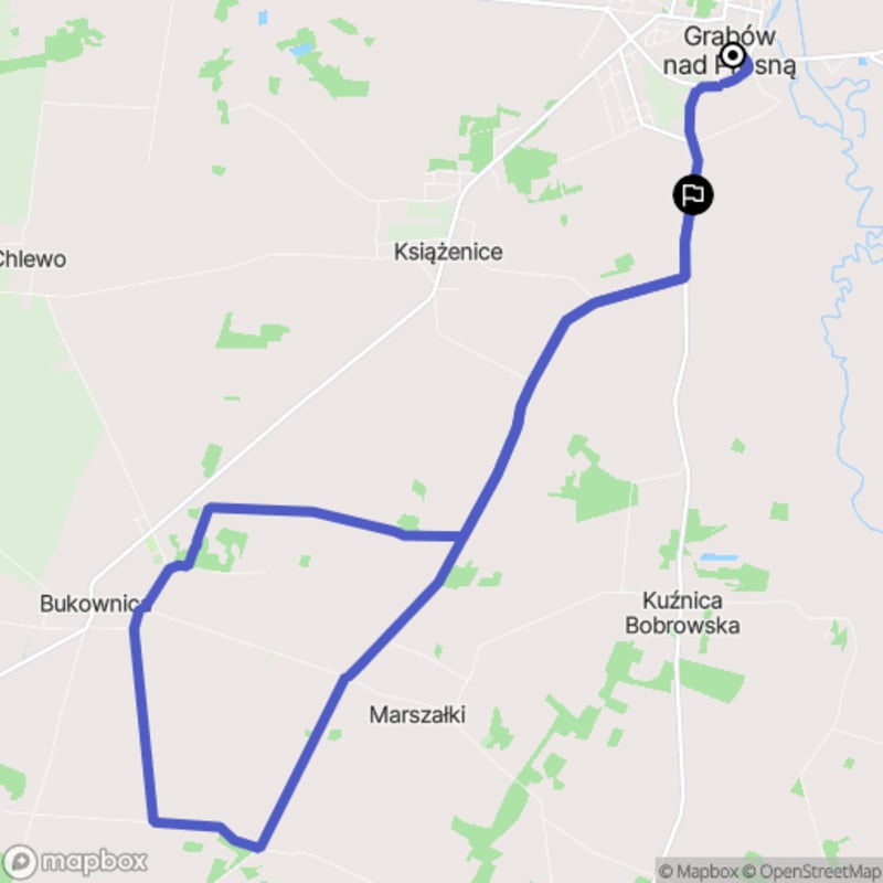 Przeciwko górze - trudna, 16,2 km dystansowa wspinaczka z Grabowa nad Prosną - Grabów nad Prosną