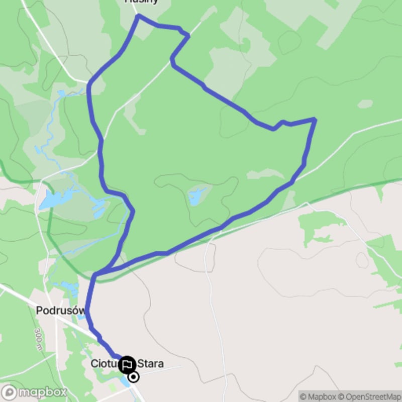 Spacer z Ciotusza Stara o dystansie 6 km i poziomie trudności łatwym - Ciotusza Stara