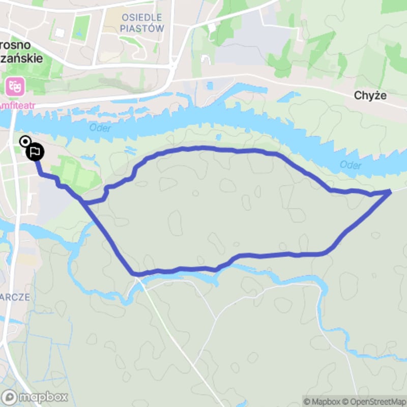 Łatwa, 5,9km rada piesza zaczynająca się w Krosno Odrzańskie - Krosno Odrzańskie