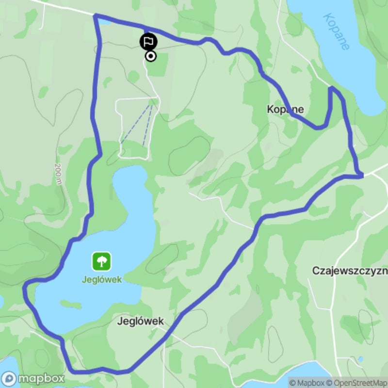 Spacer łatwy o dystansie 5,8 km w Udziejku - Udziejek