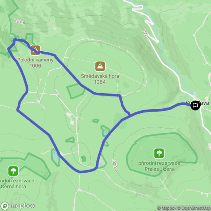 Ścieżka wzdłuż Białego Potoku o długości 11,7 km z poziomem trudności umiarkowanym. - Bílý Potok
