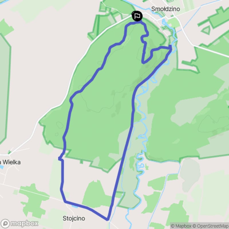 Ścieżka średnio trudna, 10.4 km długa - Smołdzino - Smołdzino