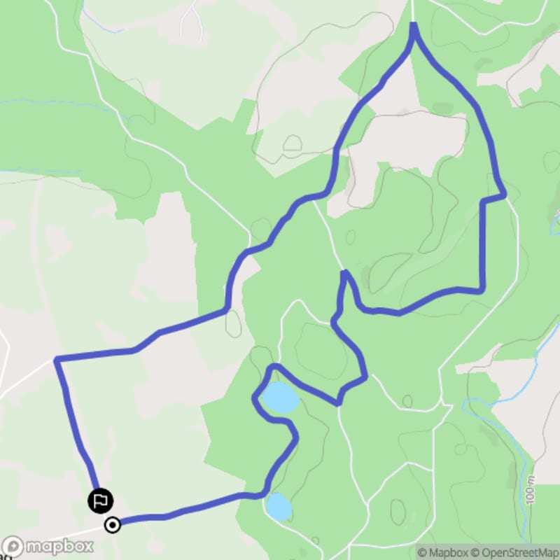 Łatwa, 6.8km trasa turystyczna rozpoczynająca się w Krągu - Krąg