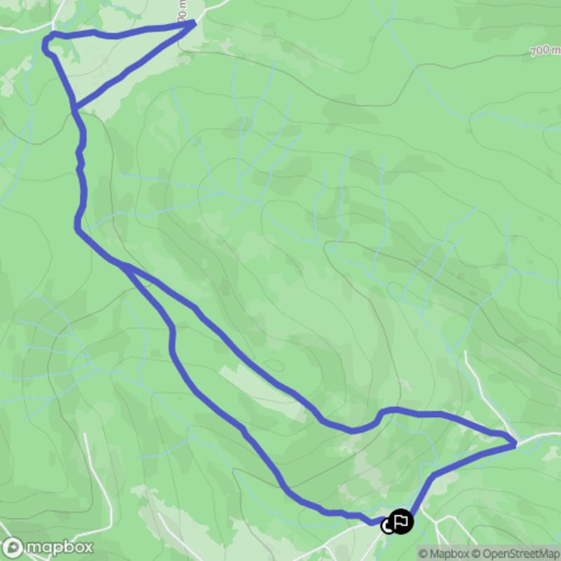 Ścieżką przez Łopienkę na trudny poziom - 5,8 km - Łopienka
