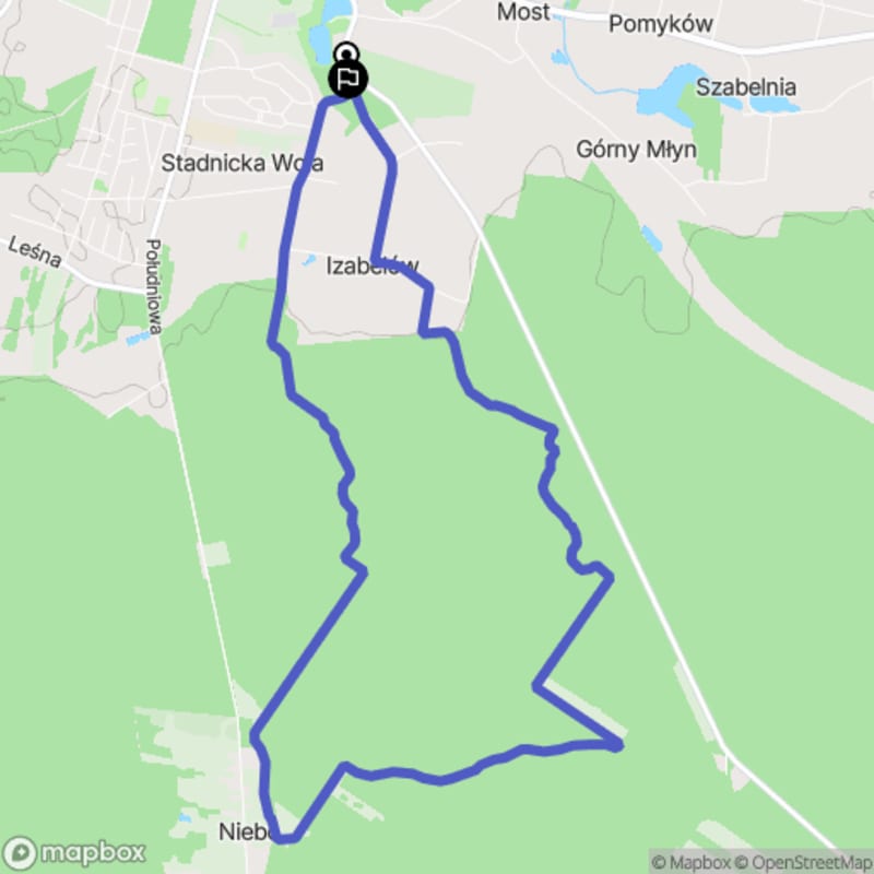 Ścieżka turystyczna Końskie - trudny poziom, 11,4 km długości - Końskie
