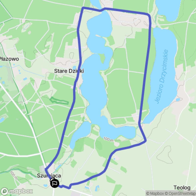 Spacer w kierunku Szumiącej - łatwa trasy o długości 7,3 km - Szumiąca
