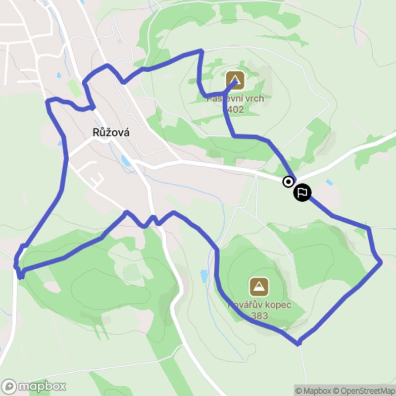 Łatwa, 5,3 km rada wędrówka od Różowej - Růžová