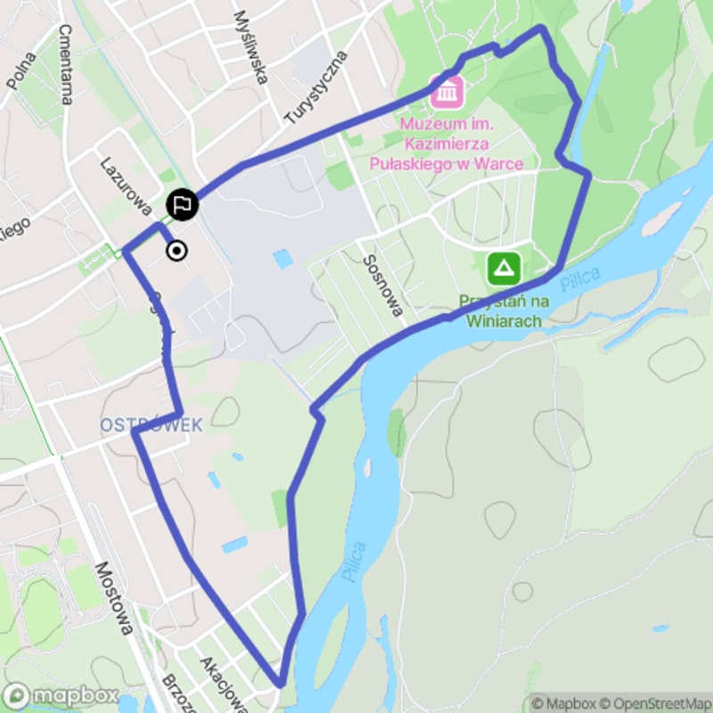 Łatwa wycieczka turystyczna w okolicy Warki (3,9 km) - Warka