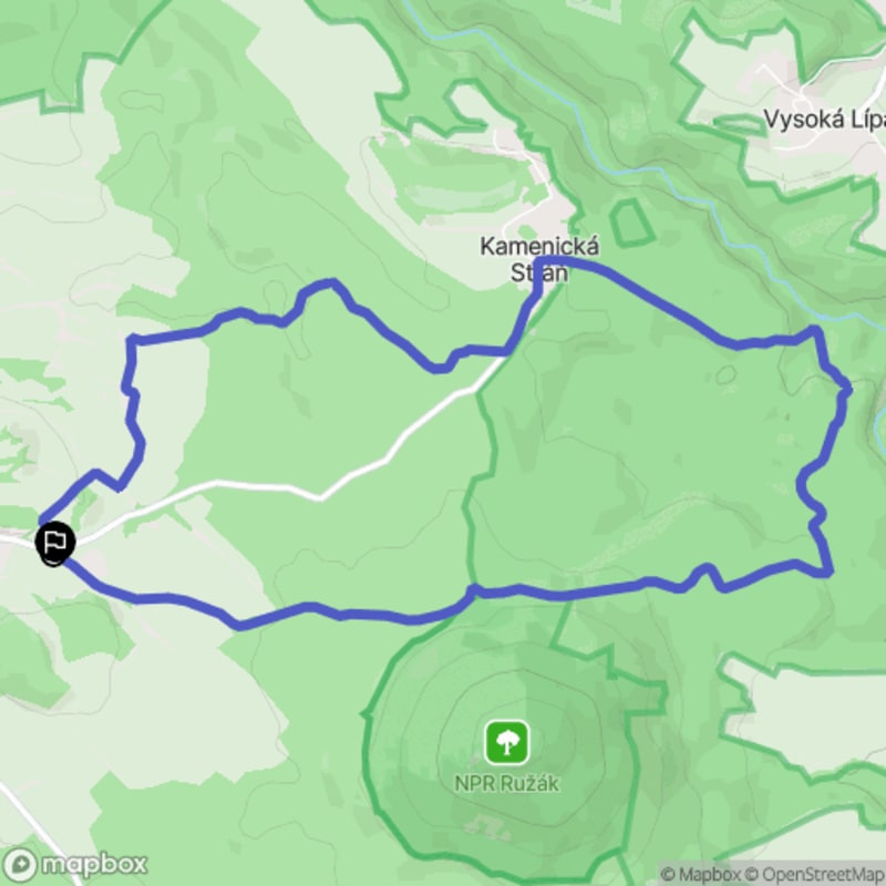 Ścieżka różana - 9,2 km, poziom trudności średni, Růžová - Růžová