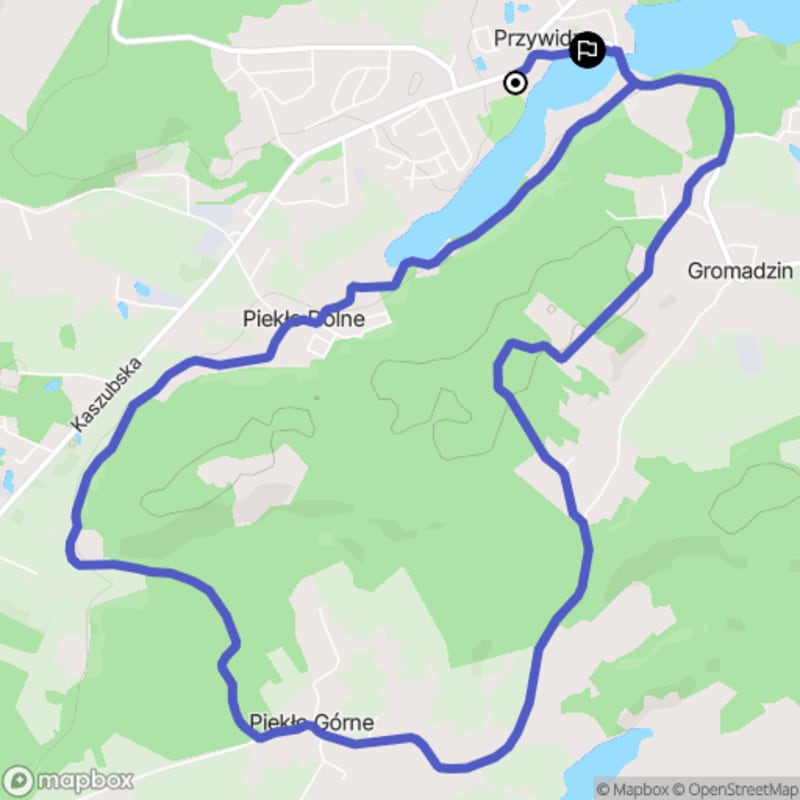 Ścieżka w Przywidzu - 9,8 km, poziom trudności średni - Przywidz