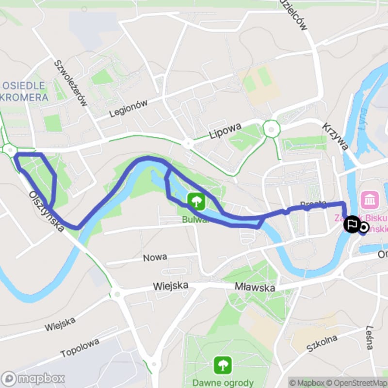 Spacer łatwy o dystansie 2,9 km w Lidzbarku Warmińskim - Lidzbark Warmiński