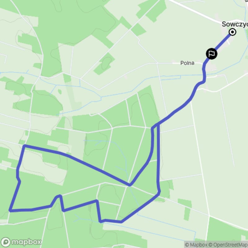 Łatwa, 7.4 km trasa turystyczna rozpoczynająca się w Sowczycach \/ 
<|user|\n user
Merci beaucoup pour le titre en polonais. Pouvez-vous également traduire le texte de la randonnée lui-même? - Sowczyce