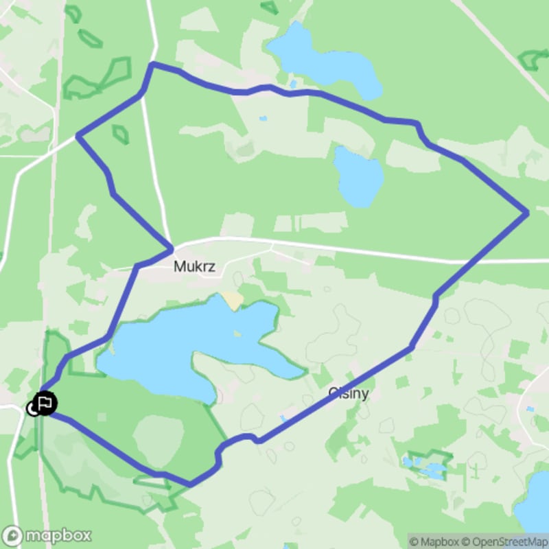 Ścieżka wzdłuż rzeki z poziomem trudności średnim - wyruszmy z Wierzchlasa na dystansie 9,2 km. - Wierzchlas