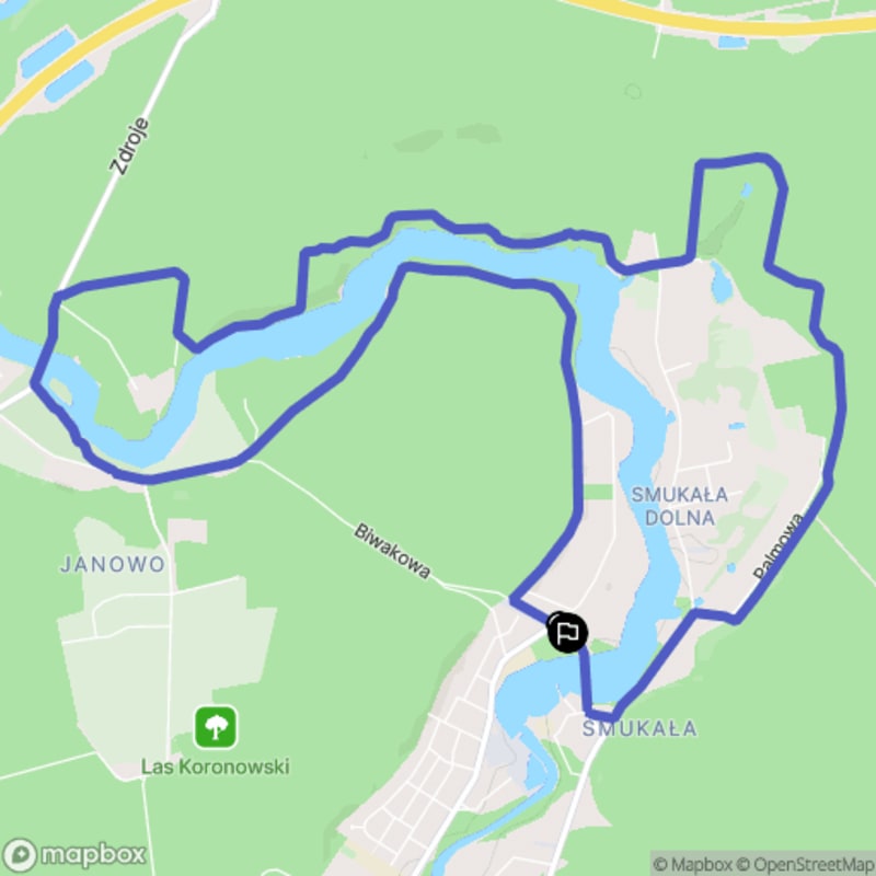 Ścieżka średnio trudna o długości 11,5 km w Bydgoszczy \n - Bydgoszcz