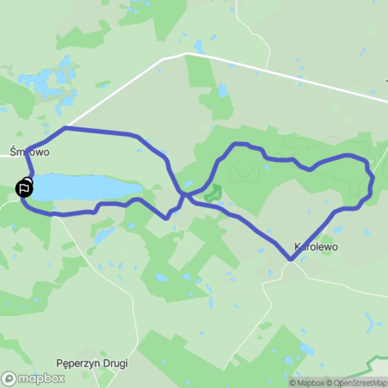 Ścieżka turystyczna Śmiłowo - lasy nadrzeczne (9,8 km, poziom trudności średni) - Śmiłowo