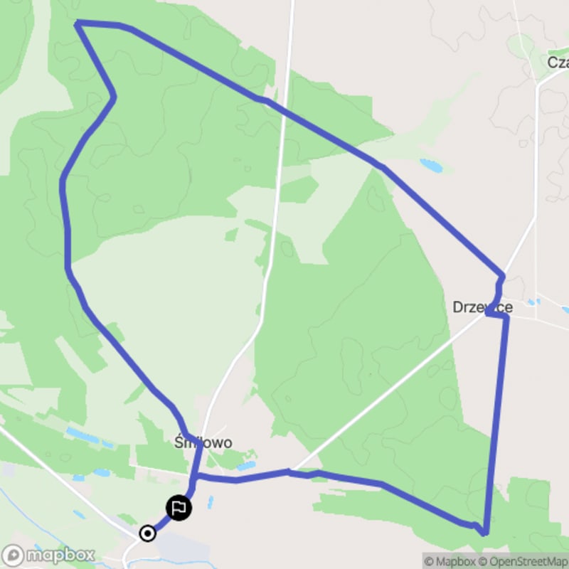 Ścieżka w Poncu - 13,6 km, poziom trudności średni - Poniec