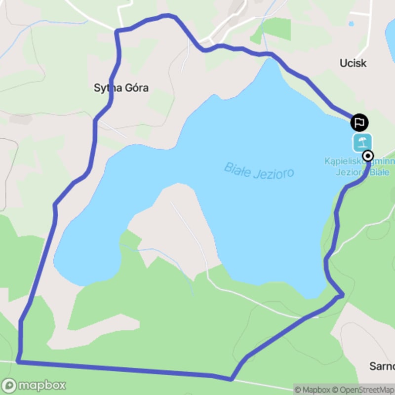 Łatwa, 4,5km trasa turystyczna rozpoczynająca się w Ucisku.\n - Ucisk