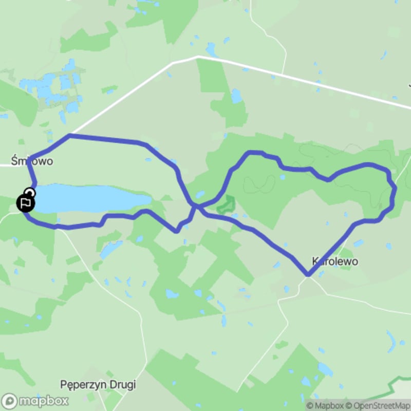 Ścieżka turystyczna Śmiłowo - lasy nadrzeczne (9,8 km, poziom trudności średni) - Śmiłowo