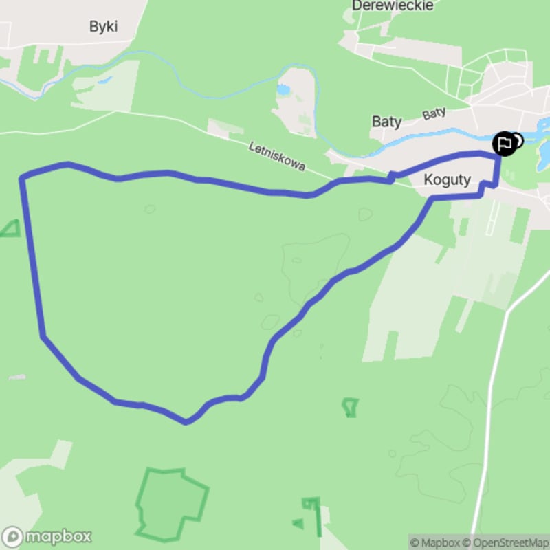 Ścieżka wzdłuż rzeki Radawy - 10 km, poziom trudności średni - Radawa