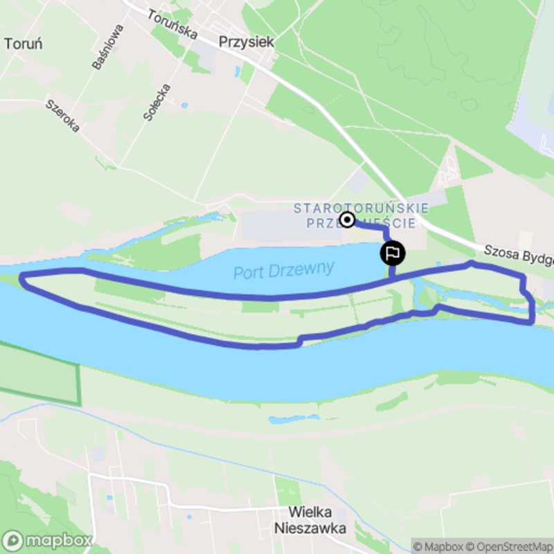 Ścieżka wzdłuż Motławy - 10 km rajd po Toruniu o poziomie trudności średniej - Toruń