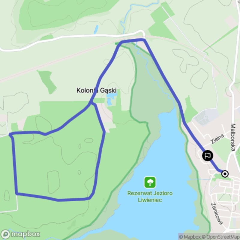 Ścieżka w Prabutach - 8 km, poziom trudności średni - Prabuty