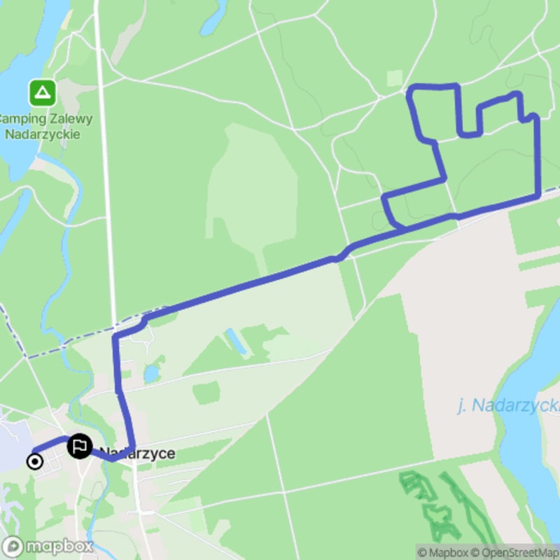 Ścieżka wzdłuż strumienia w Nadarzysku - 8,1 km, poziom trudności średni - Nadarzyce