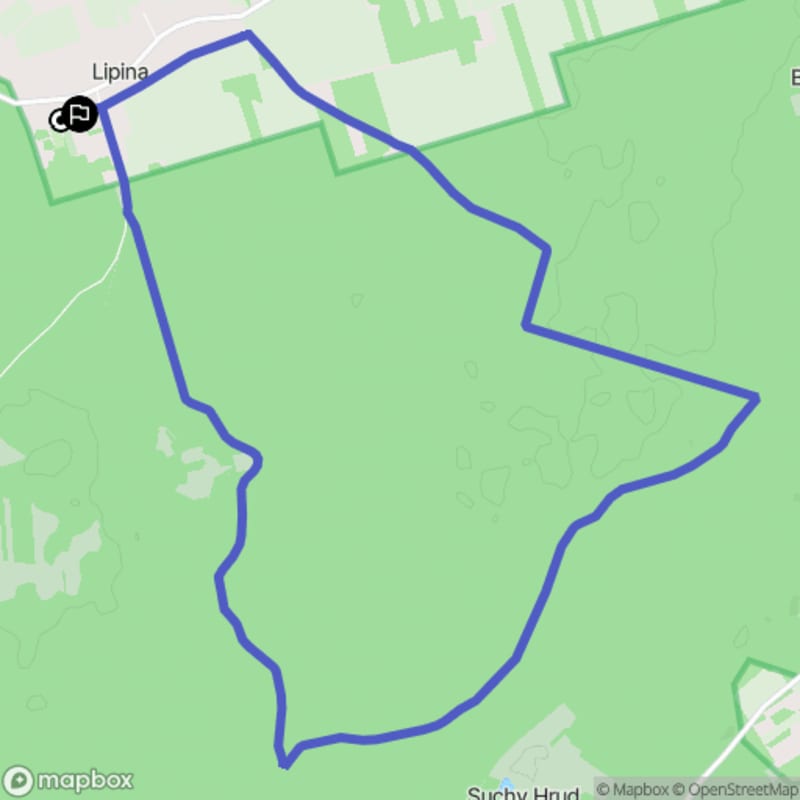 Ścieżka wzdłuż Lipiny o długości 12,2 km z poziomem trudności umiarkowanym - Lipina