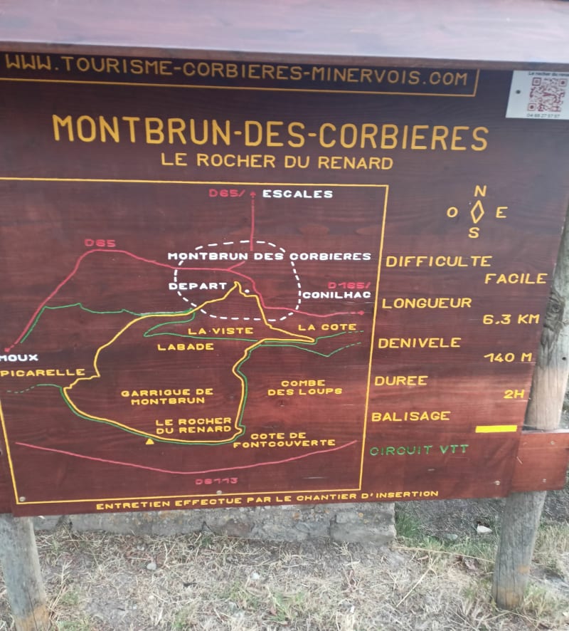 Le rocher du renard - Montbrun-des-Corbières