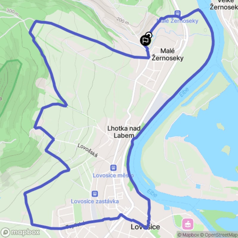 Średni poziom trudności, 10,8 km dystansowy spacer z Malé Żernosiecka - Malé Žernoseky