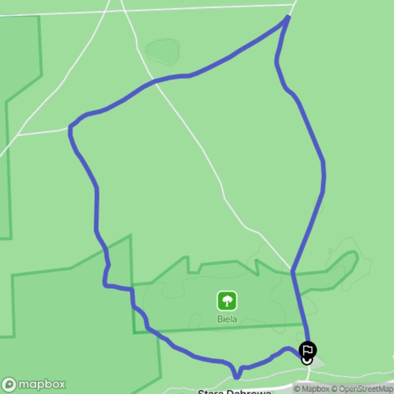 Spacer łatwy o długości 7,4 km w Stara Dąbrowa - Stara Dąbrowa