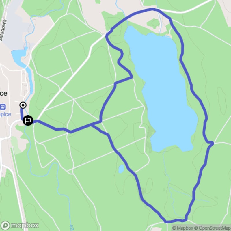 Ścieżka wzdłuż rzeki Odry z Kępicy na 7,9 km, poziom trudności średni - Kępice