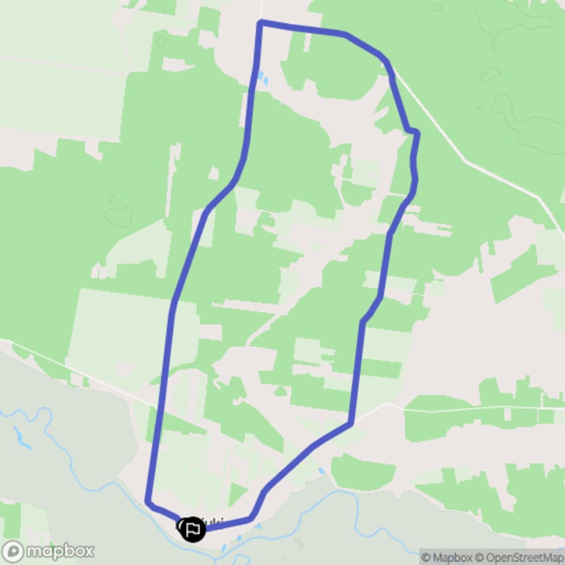 Ścieżka w Kaniukach - 9,7 km trasa, poziom trudności średni - Kaniuki