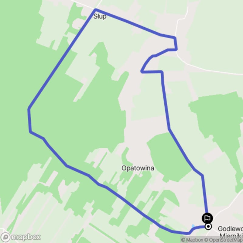 Ścieżką przez Godlewo-Warsze na poziomie trudności średniej, dystans 8,5 km. - Godlewo-Warsze