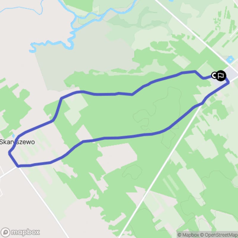Łatwa, 6,7km szlak turystyczny rozpoczynający się w Narewie.\n - Narew