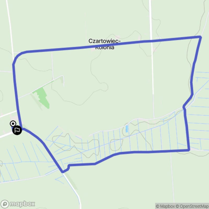 Łatwa, 4,8km rada w kierunku Czartowiec - spokojny spacer wśród drzew i dzikiej przyrody. - Czartowiec