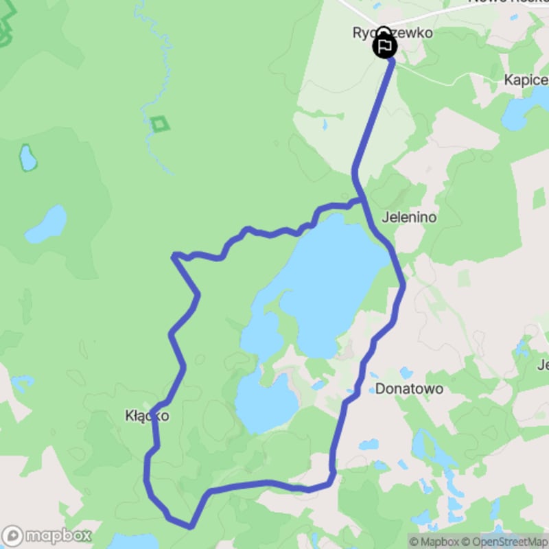 Ścieżka wzdłuż rzeki w Rycerzewku - 11,4 km, poziom trudności średni - Rycerzewko