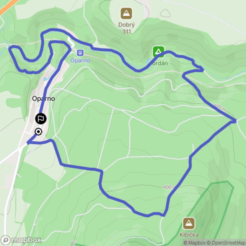 Ścieżka średnio trudna, 6,7 km długa w Velemínie - Velemín