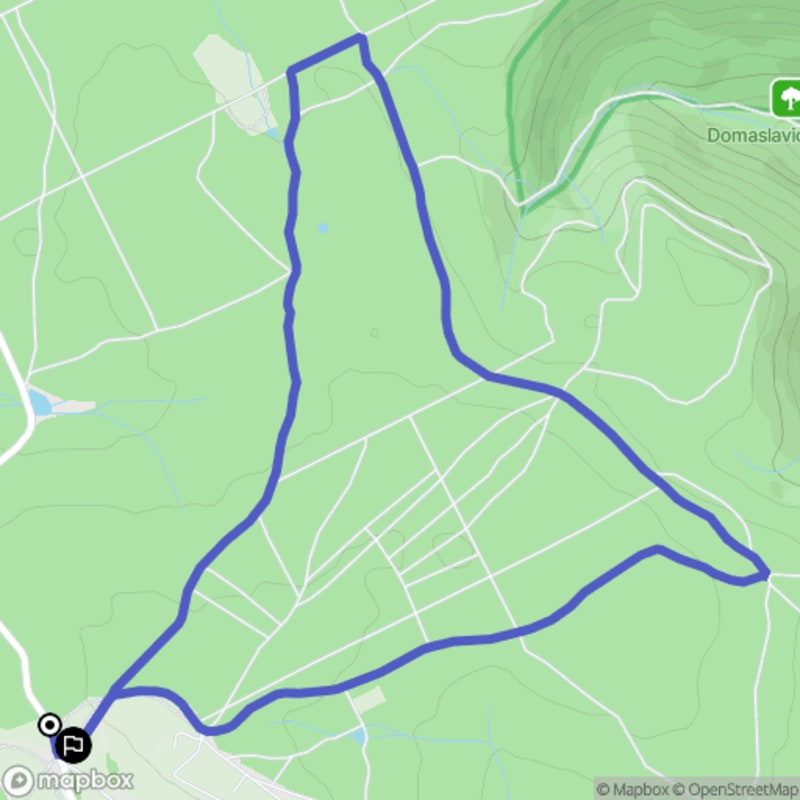 Łatwa, 6.7km trasa turystyczna rozpoczynająca się w Oseku - Osek