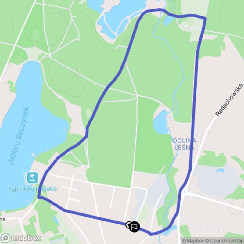 Łatwa, 4,1km rada w kierunku Ośno Lubuskie - łatwe szlaki dla początkujących - Ośno Lubuskie