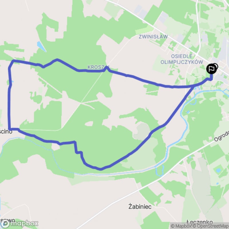 Ścieżka wzdłuż rzeki Wargą - 12,3 km, poziom trudności średni, rozpoczynająca się w Białogardzie. - Białogard