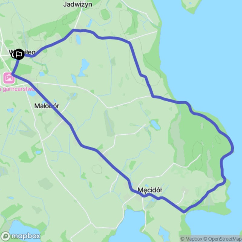 Łatwa, 7km szlak turystyczny z Warniłęgi - Warniłęg