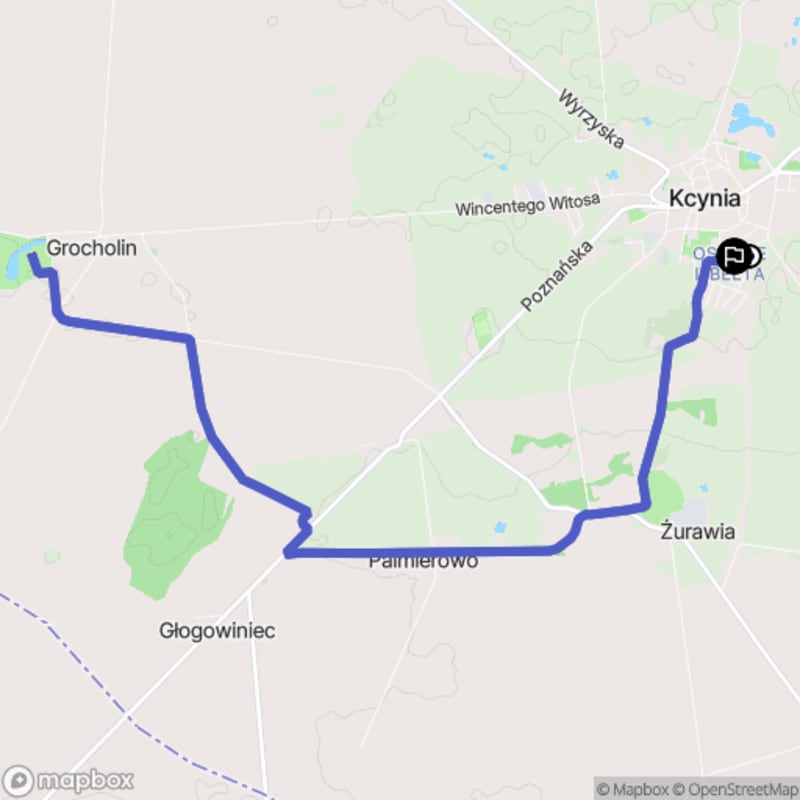 Ścieżką przez Kcynię na poziom średniej trudności, dystans 14,9 km - Kcynia