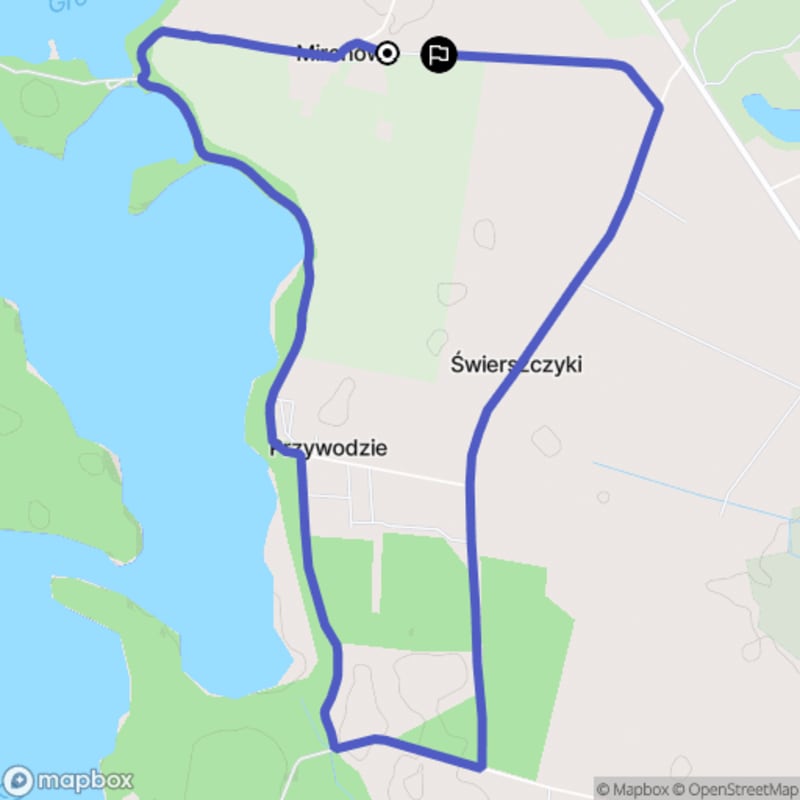 Spacer łatwy o długości 7,3 km w Mironowie - Mironów