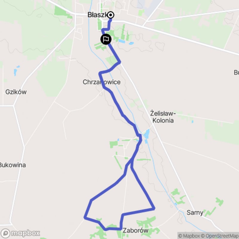 Ścieżka w Błaszki - 10,6 km, poziom trudności średni - Błaszki