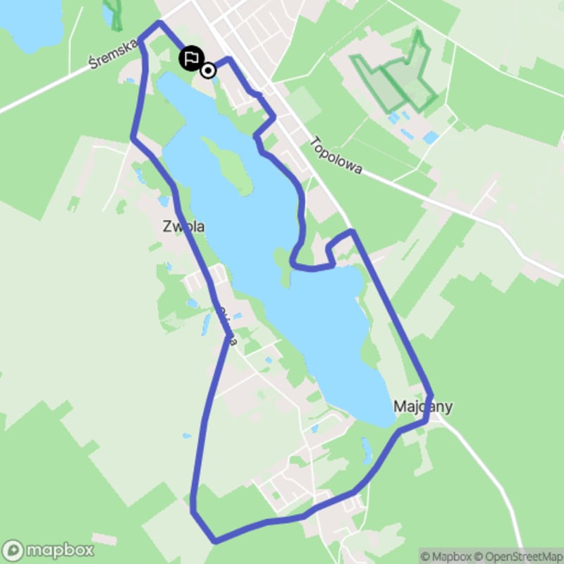 Ścieżka wzdłuż rzeki Warty - spacer po Zaniemyślu o dystansie 8,3 km i poziomie trudności średnim - Zaniemyśl