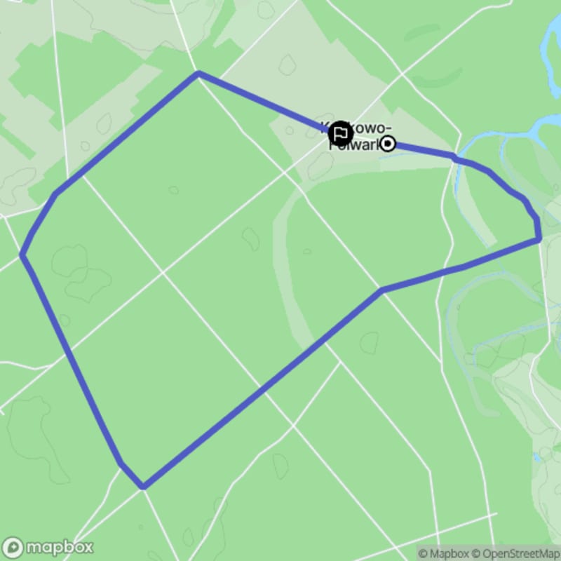 Łatwa wędrówka od Krajkowo o dystansie 6,6 km - polski tytuł wędrówki - Krajkowo