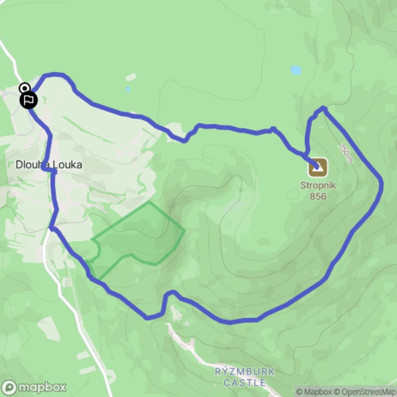 Ścieżka turystyczna z Oska, dystans 9,5 km, poziom trudności średni - Osek